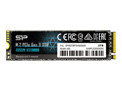 Silicon Power A60 - SSD - 2 TB - internal - 2280 - PCIe 30 x4 (NVME)