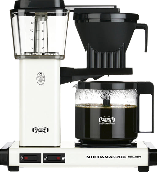 Moccamaster KBG 741 coffee machine coffee machine aluminum 10 cups white 1520 W