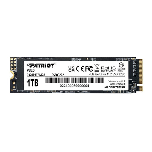 Patriot SSD Viper P320 M2 PCI-EX4 NVME 1TB 3GBS