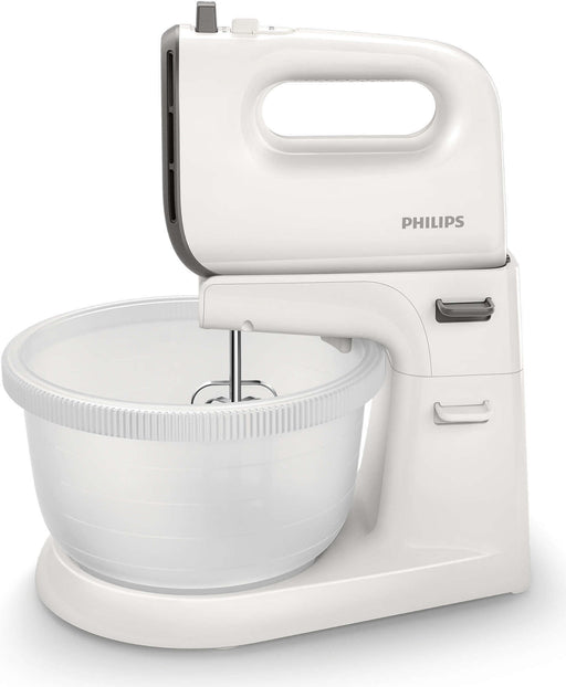 Philips hand mixer 5000 Series. 5 speed levels. Turbo function. Betting hook. 30 L. 450 W. gray (HR374500)