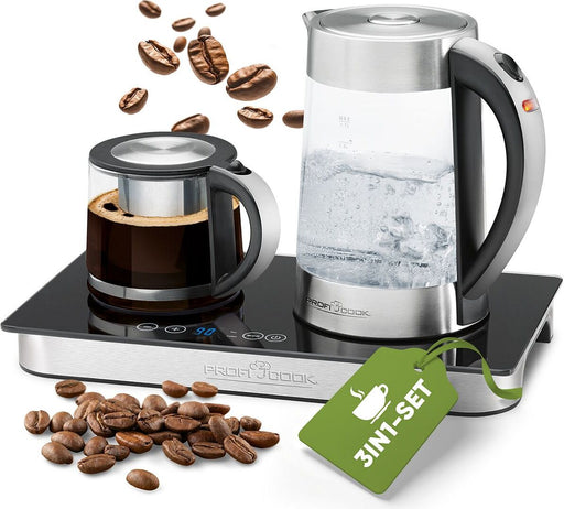 PROFICOOK 3in1 kettle. Coffee machine and tea maker in a - warming function - 2200W - kettle temperature setting - PC TKS 1056