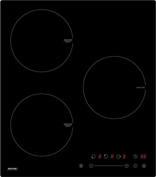 MPM 45-in-07 black worktop 45 cm zoneless induction hob 3 zone (N)