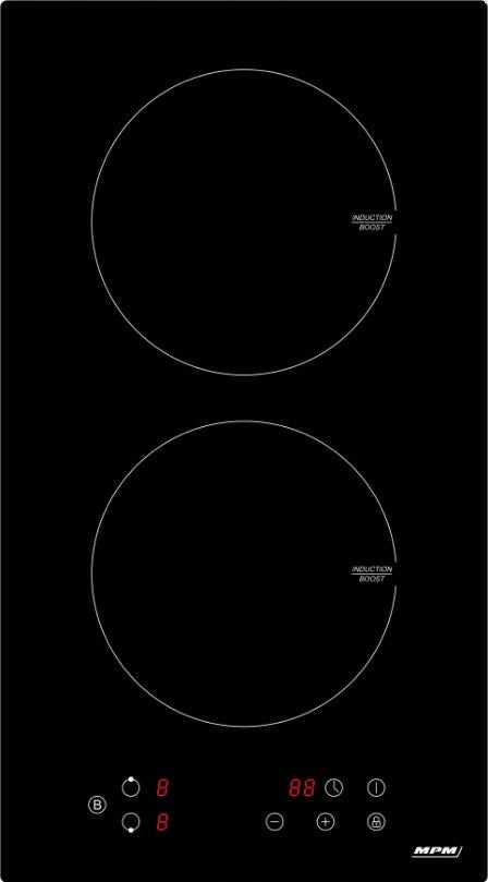 MPM 30-in-06 black worktop 52 cm zone induction hob 2 zone (N)