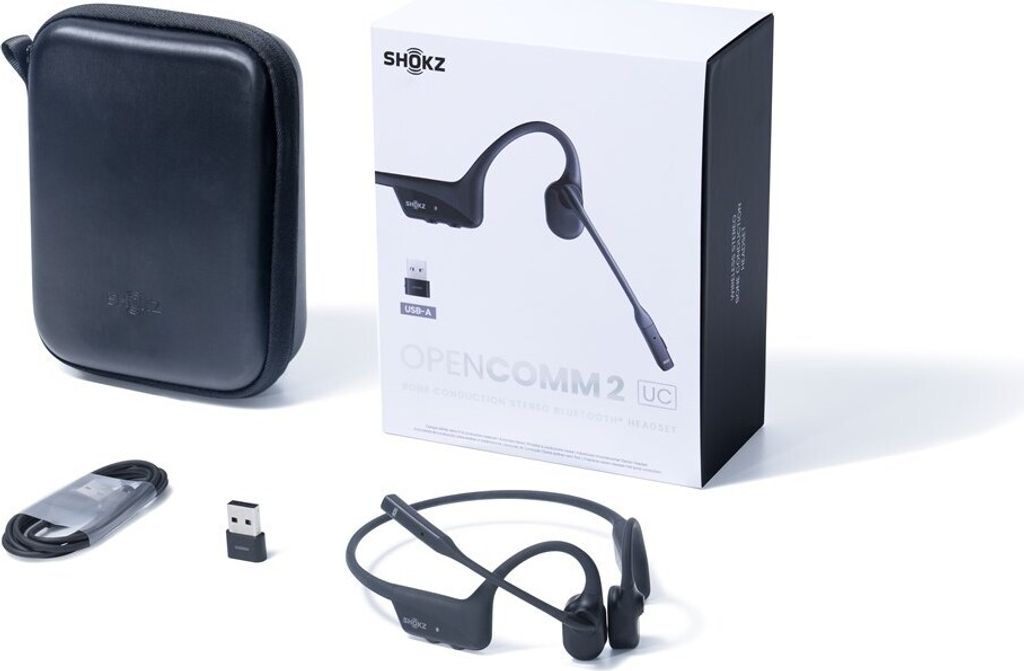 Shokz OpenComm 2 UC wireless sports headphones silver    silver one size