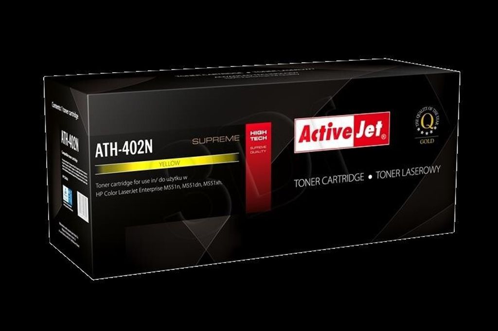 Activejet ATH-402N toner (replacement for HP 507A CE402A supreme 6000 pages yellow)