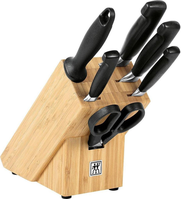Zwilling knife block with 6 knives four stars 7 parts