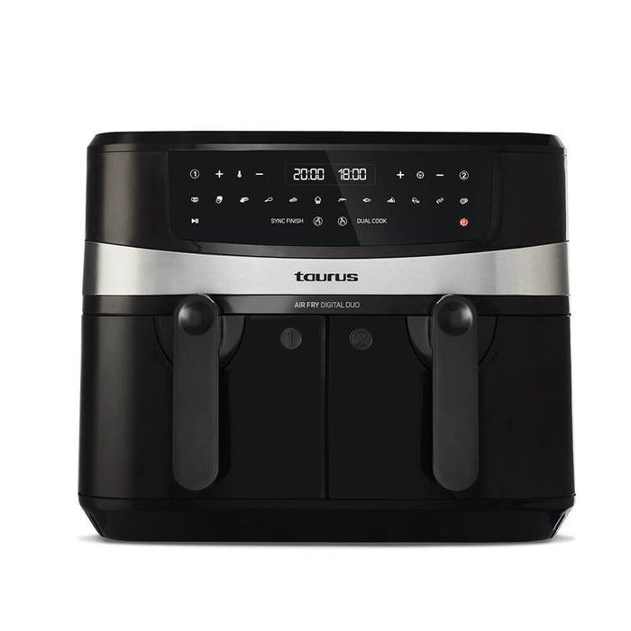 Taurus Digital Duo 2600W 45l X2 hot air fryer 9 liters    EU plug black 9 liters
