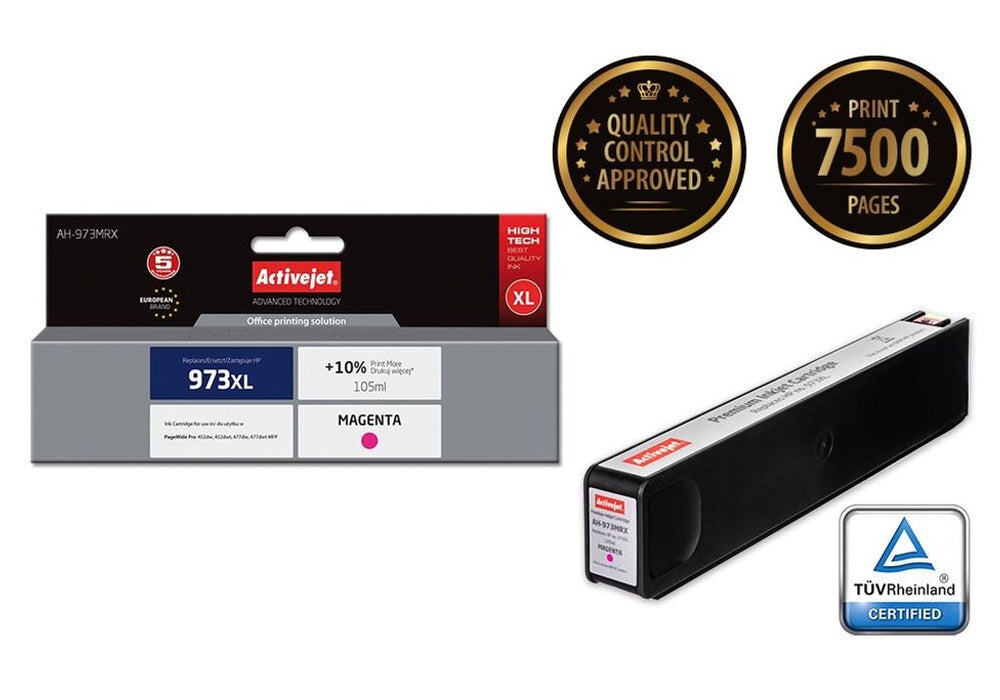 Activejet AH-973MRX ink (replacement for HP 973XL F6T82AE premium 105 ml magenta)