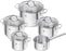 Twilding TrueFlow - around - silver - stainless steel - silver - stainless steel - ceramic - gas - halogen - induction - sealed plate (66920-005-0)