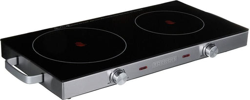 Heinrichs - hob dede ceramic hob with infrarede. 2 electrical cooktops for all pots and pans DE DE camping. Kitchen. Outdoor