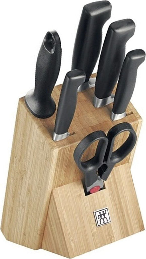 Zwilling knife block with 6 knives four stars 7 parts