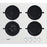 Whirlpool ACT 625WH hob white integrated gas 4 zone (n)