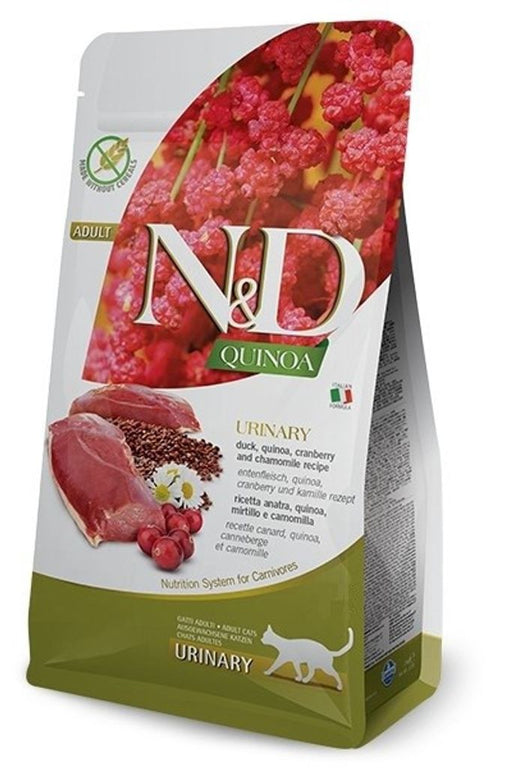 Farmina N \\u0026 D CAT Quinoa Urinary Duck - with duck. Quinoa. Cranberry \\u0026 Kamille - cat dry food - 5kg