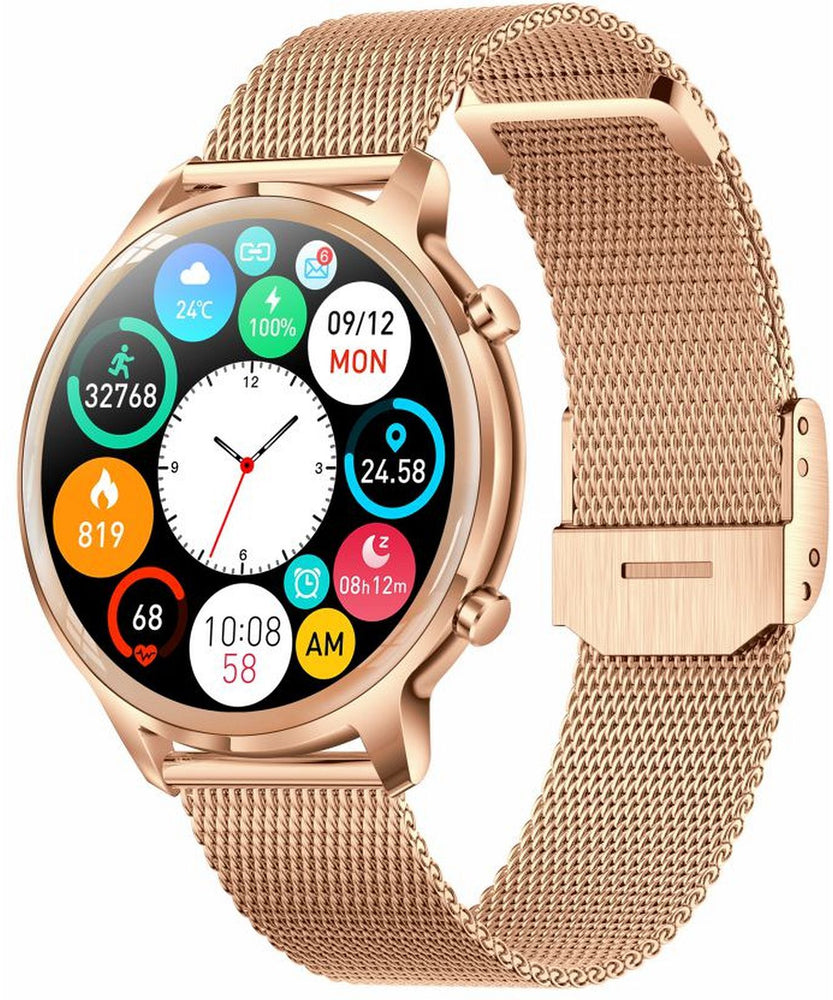 Manta Kelly women smartwatch gold steel