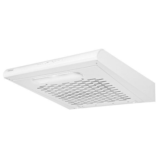 MPM-61-PX-70 Underbuilding tersing hood 60cm. Built-in extractoring train 175m3 exterior absorption and circulating air. Optional carbon filter DE. 3 suction speeds. LED. White