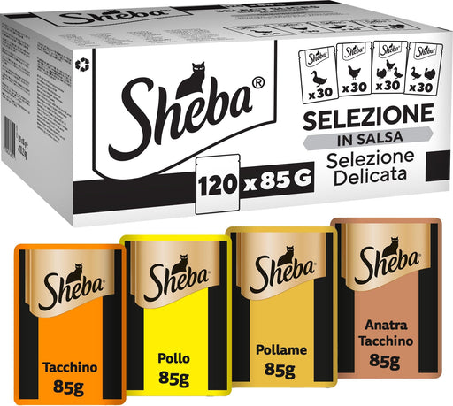 Sheba Selection Select Slices Poultry taste in sauce - cat neat feed 120x85g
