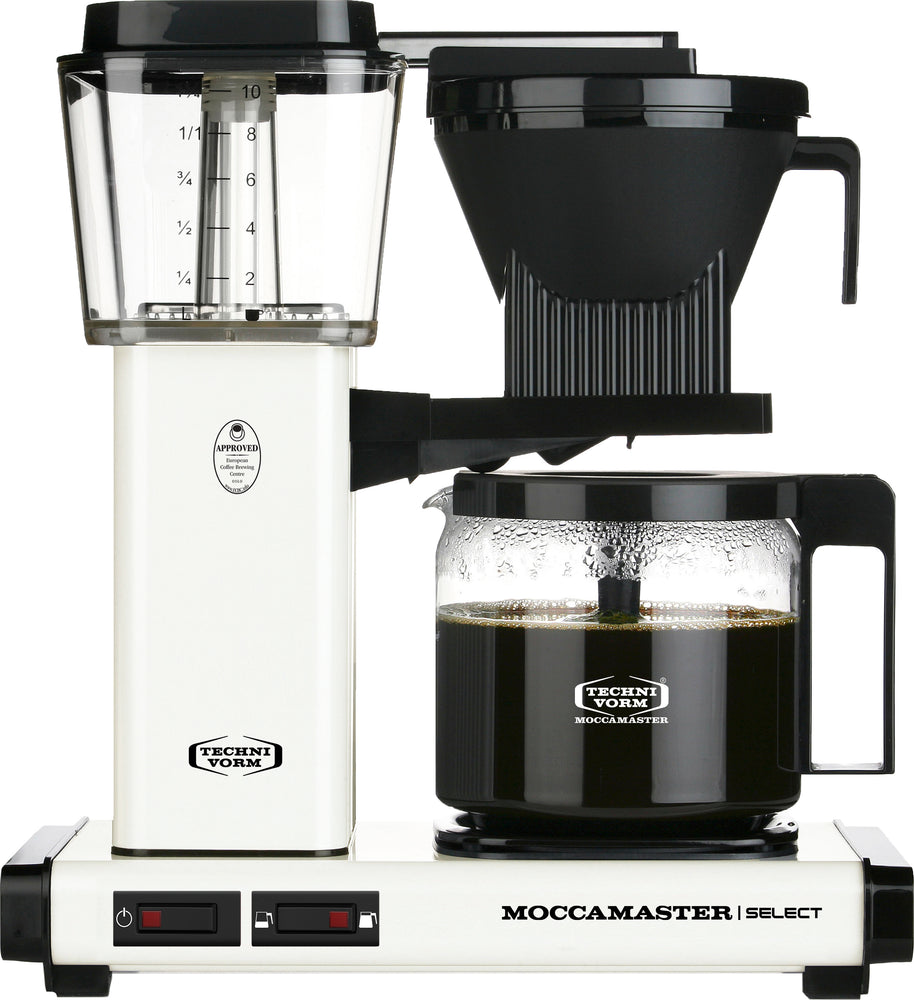 Moccamaster KBG 741 coffee machine coffee machine aluminum 10 cups white 1520 W