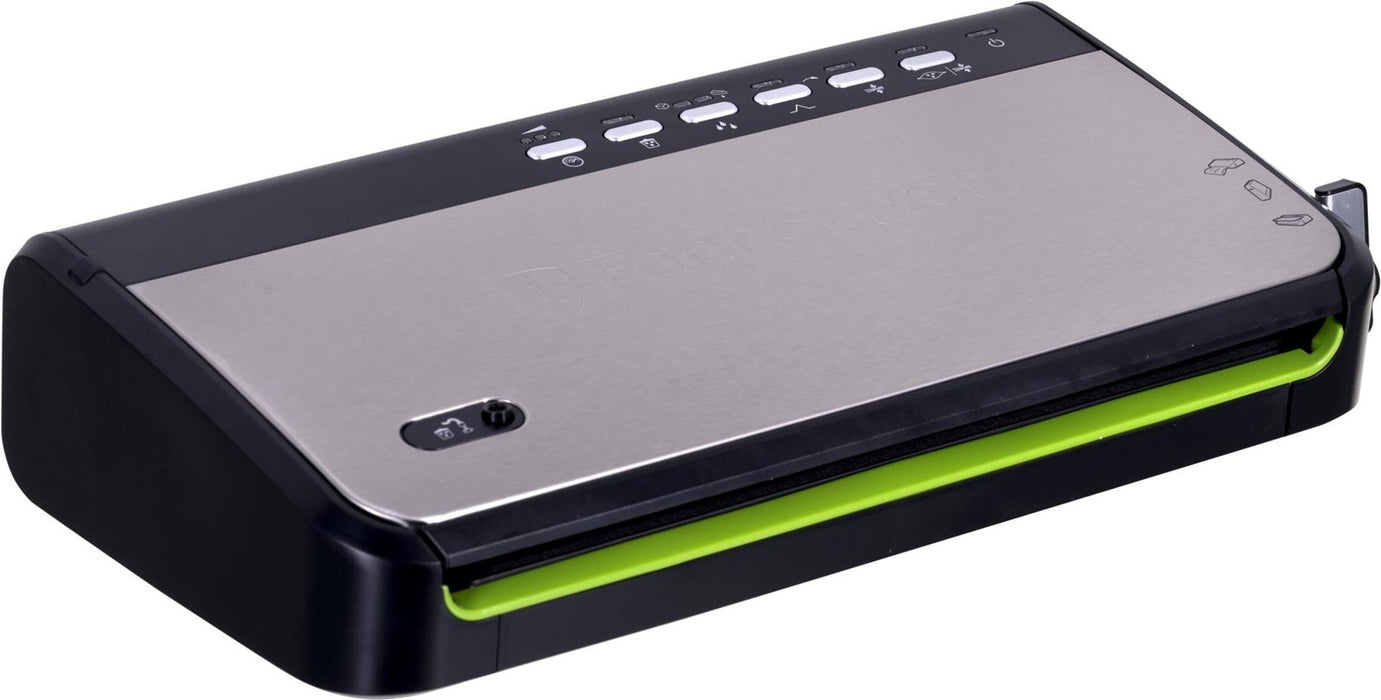 Foodsaver FFS005X vacuumer 0.5 Mbar black. Stainless steel (FFS005X)