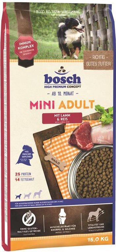 Bosch mini adult lamb \\u0026 rice - 15 kg