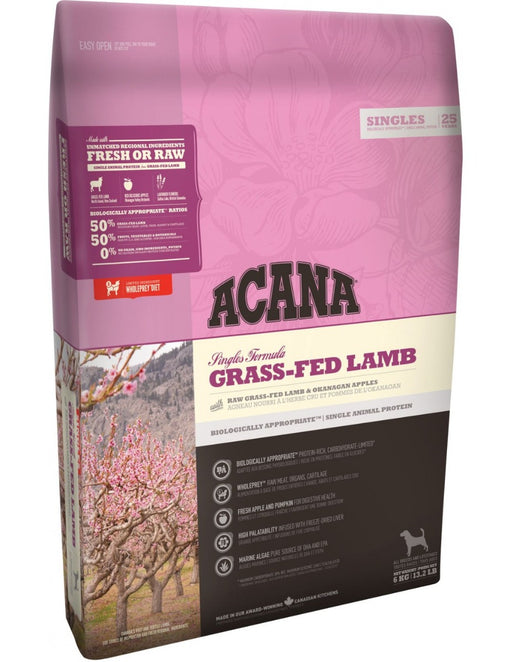 Acana singles grass -fed lamb dog