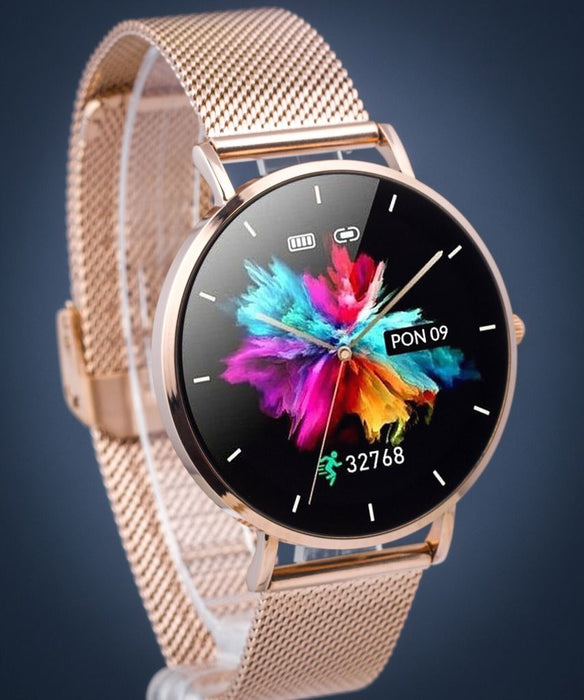 Smartwatch women's watch Manta Alexa Gold     Rosa bracelet