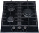 MPM 45-GMH-16 black integrated 45 cm gas cooking point DE 3 zone (N)
