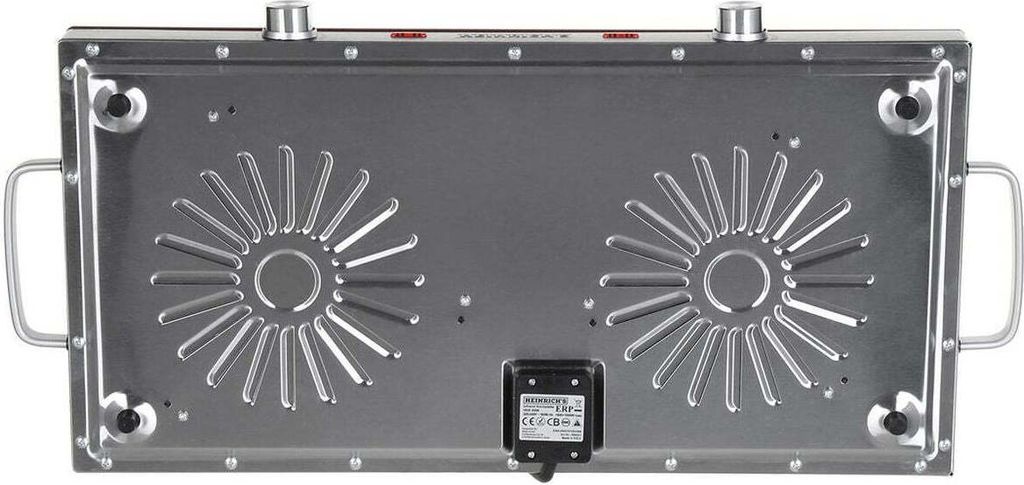 Heinrichs - hob dede ceramic hob with infrarede. 2 electrical cooktops for all pots and pans DE DE camping. Kitchen. Outdoor