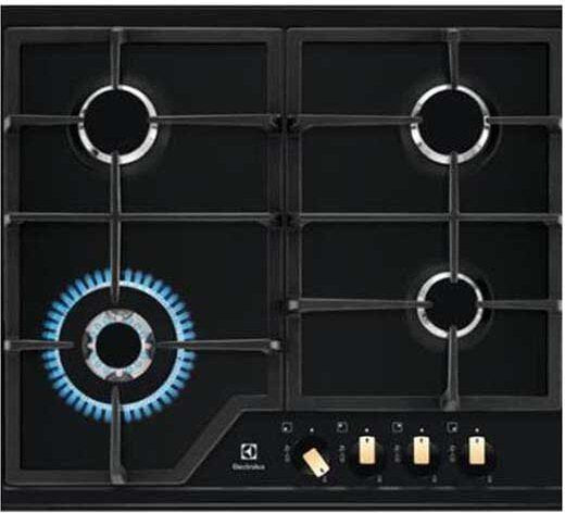 Electrolux EGS6436RK black installed gas 4 zone (n)
