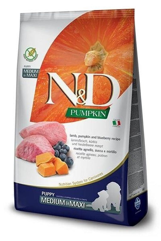 Farmina N \\u0026 D pumpkin puppy dry food for medium and large breeds with lamb 12kg