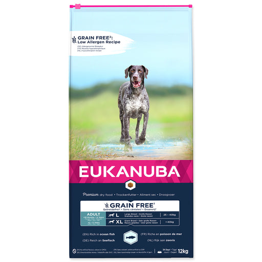 Eukanuba Adult Dog DBreed Grain Free Fish OC 12kg
