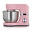 Heinrichs kitchen machine kneading machine 1300w kitchen appliance stir broom kneading hook snow ride splash protection 10 speeds 6.2 L (pink)
