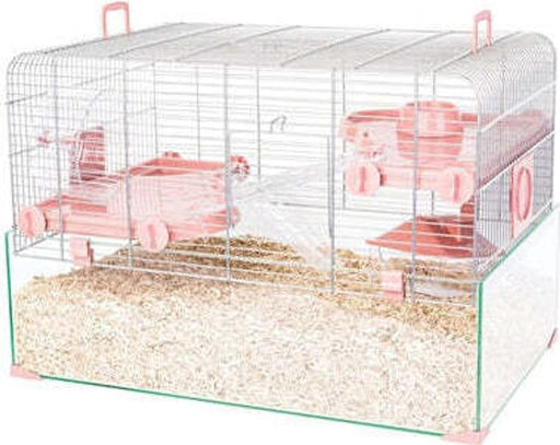 Zolux rodent cage panas pink