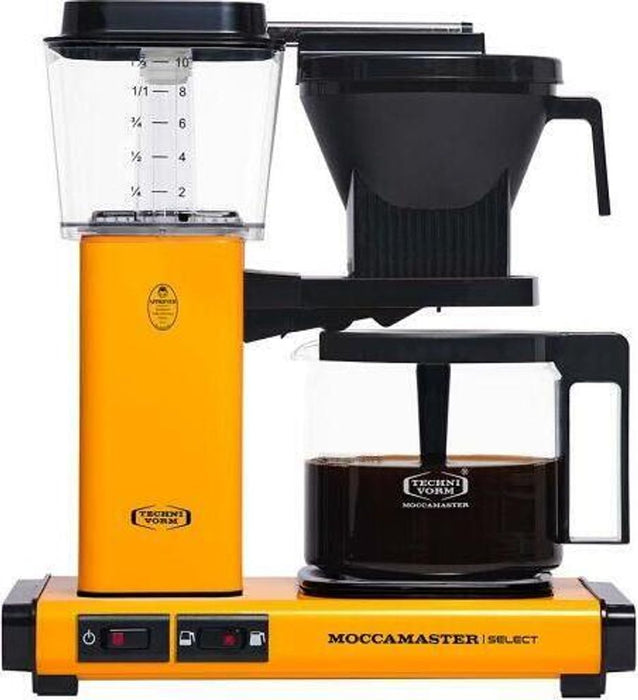 Moccamaster KBG Select coffee machine yellow. 4-10 cups