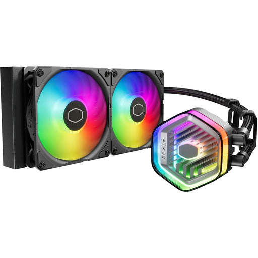 Cooler Master Master Liquid 240 ATMOS Liquid Cooling Kit. Leftover diameter 12 cm. Rotation speed (min) 690 RPM. Rotation speed (max)