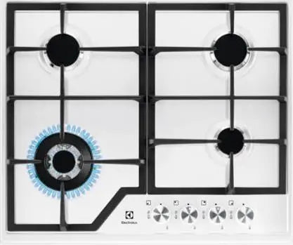 Electrolux EGS6436WW gas stove 60 cm 4 burners transparent    transparent one size