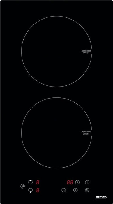 MPM 30-in-06 black worktop 52 cm zone induction hob 2 zone (N)