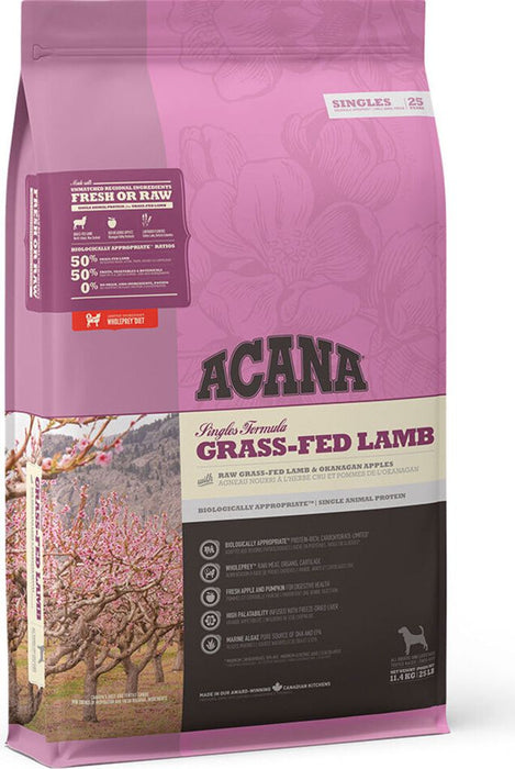 Acana singles grass -fed lamb dog
