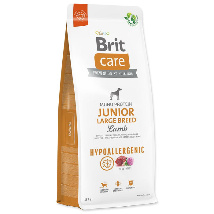 Brit Care Hypoallergenic Mono Protein Junior Large Breed Lamb - Dry food for puppies large breeds (from 25 kg) with lamb flesh 12 kg