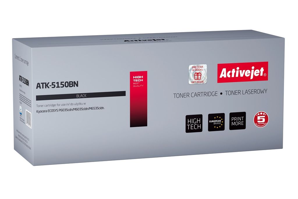 Activejet Kyocera TK-5150K compatible ink cartridge      One size