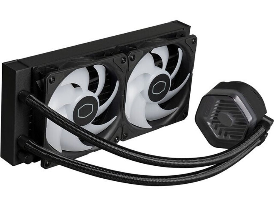 Cooler Master Master Liquid 240 ATMOS Liquid Cooling Kit. Leftover diameter 12 cm. Rotation speed (min) 690 RPM. Rotation speed (max)
