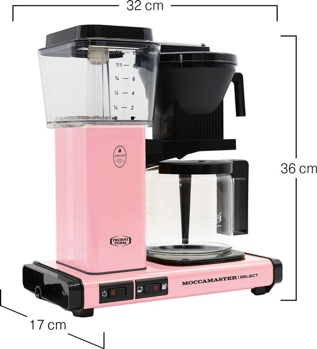Moccamaster filter coffee machine KBG Select Pink 1.25l pink 1520W NEW