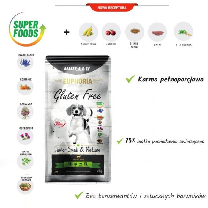 BioFeed Euphoria G-F Small \\u0026 Mid Lamb flesh 12kg
