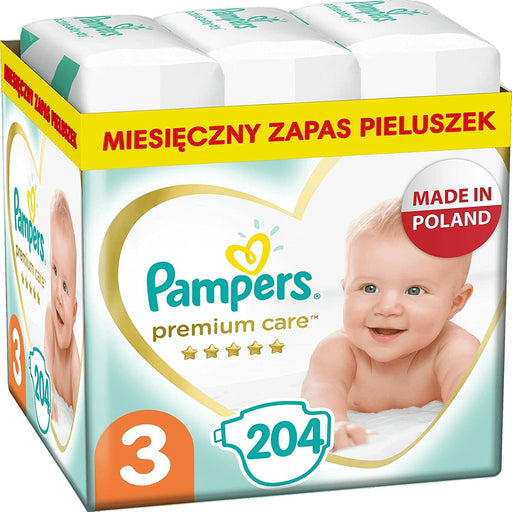 Pampers Premium Monthly Box S3 Premium CARE TAPE DABLEN with a dermomfort layer . Size 3. 200 diapers
