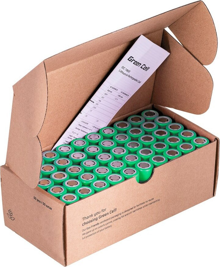 Green Cell 50GC18650NMC29 household battery rechargeable 18650 lithium ion (Li-ion) (50GC18650NMC29)