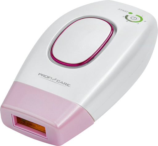 PROFICARE IPL light pulse hair removal system IPL 3024. 5 light intensity levels for different skin types. Integrated UV filter. Automatic switch-off. Including protective glasses