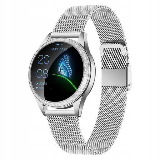 Oromed Oro-Smart crystal silver smartwatch