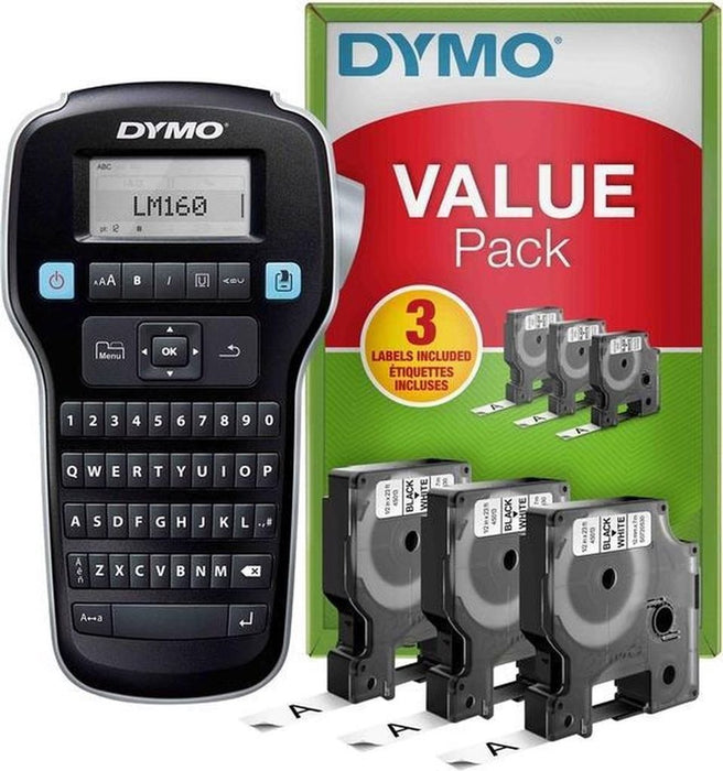 Dymo label manager DY LM 160 label printer thermal inkjet 180 180 DPI 12 MMSEK D1 Qwerty (2181011)