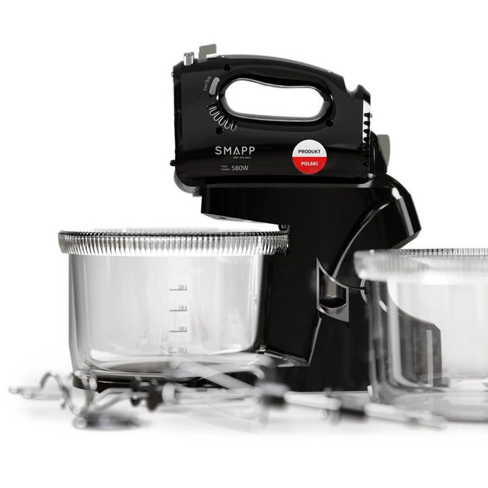 SMAPP 2-bowl hand blender black