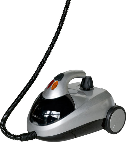 Clatronic DR 3280 steam cleaner. Delette and Disinfected without limestone residues and cleaning strips. 4 bar steam pressure water tank approx. 1.5 liter. Stainless steel boiler. Silver metalic