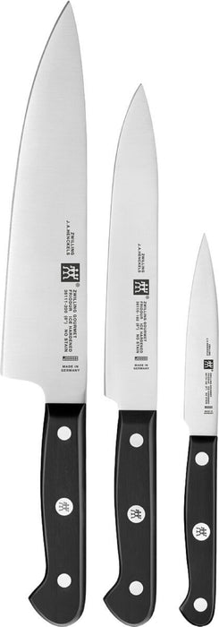 Zwilling gourmet - knife set - steel - plastic - stainless steel - black - ergonomic (36130-003-0)